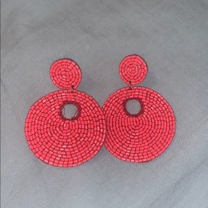 🦋3 for 20🦋 Red Beaded Earrings